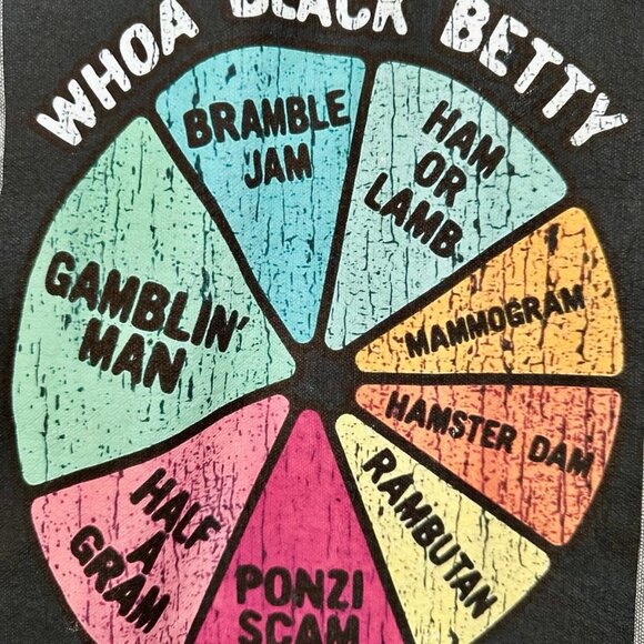 🔥 Upcycled Hawk Sleeveless Flannel – “Whoa Black Betty” Back Graphic – Size M - Picture 2 of 5